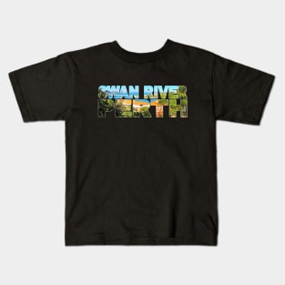 SWAN RIVER Perth - Western Australia Brewery Co Kids T-Shirt